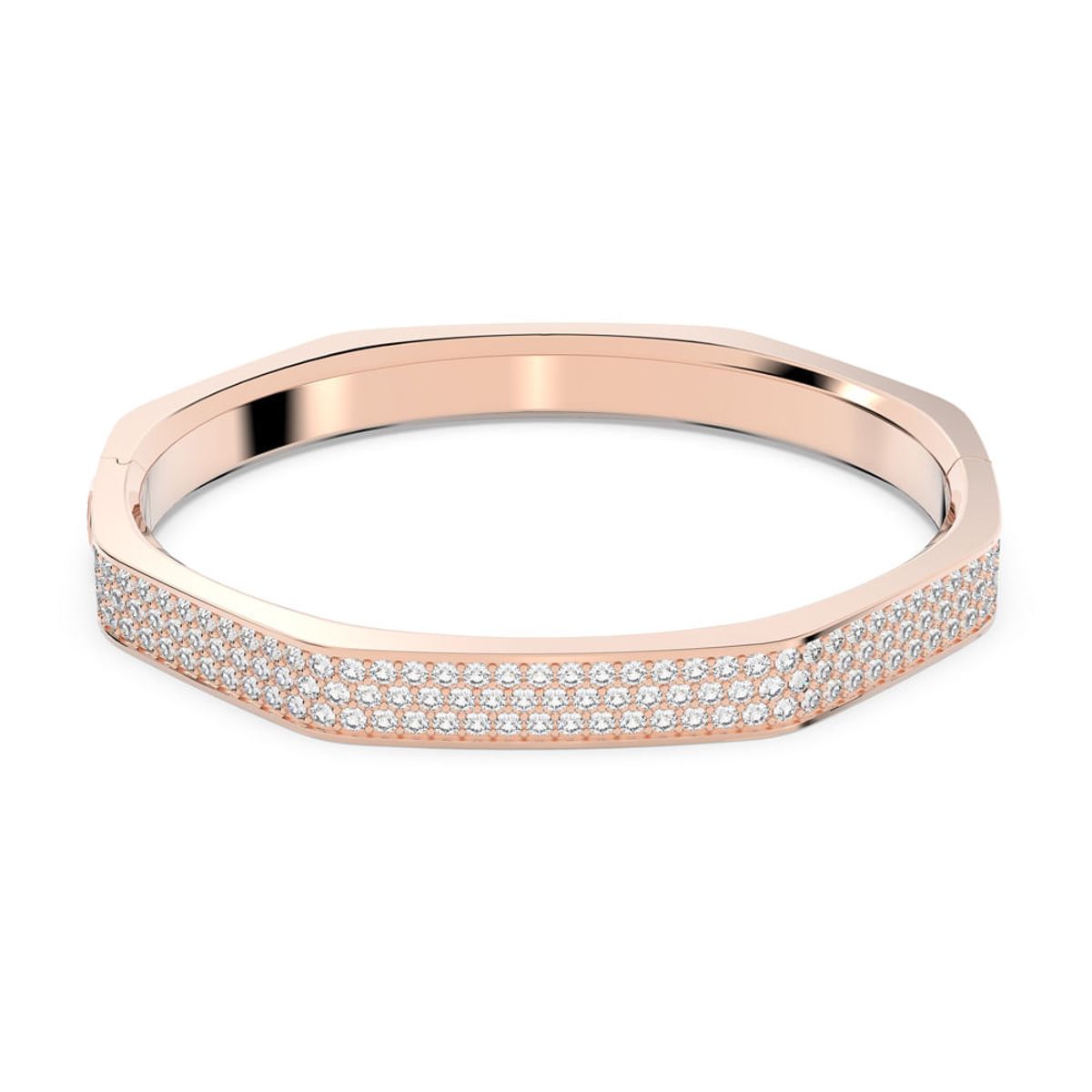 SWAROVSKI - Pulsera Swarovski Dextera Forma Octagonal Blanco Baño Rosa 5655626