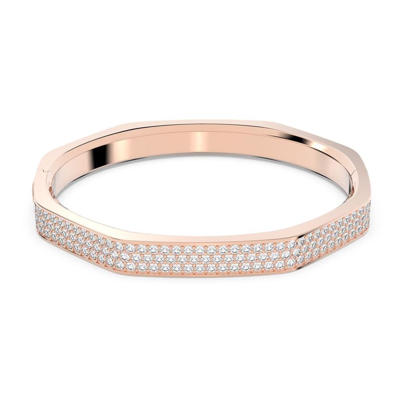 SWAROVSKI - Pulsera Swarovski Dextera Forma Octagonal Blanco Baño Rosa 5655626