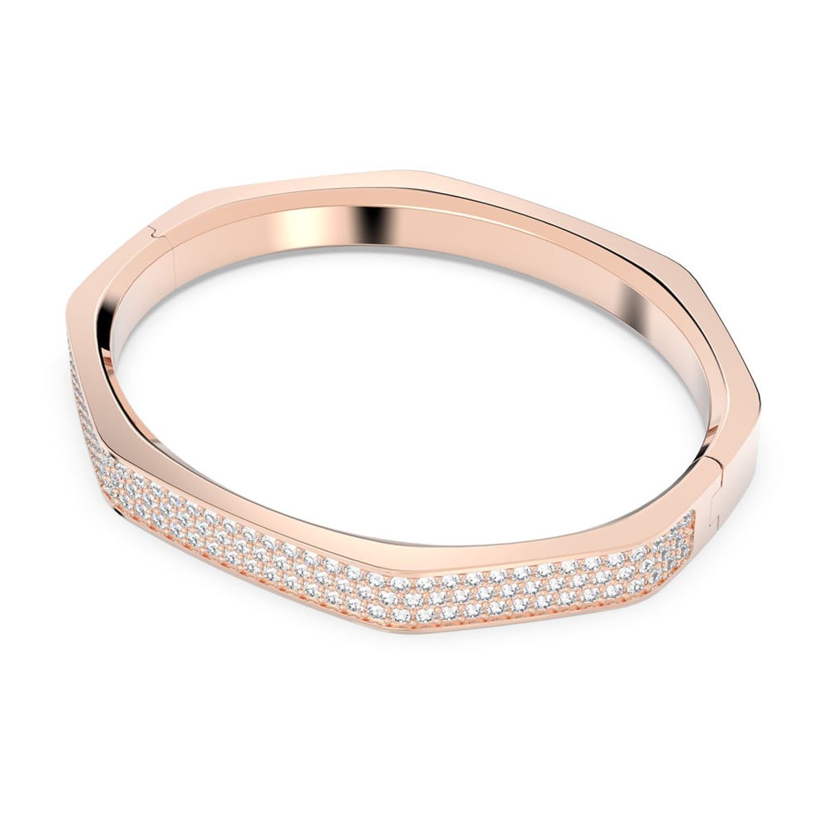 SWAROVSKI - Pulsera Swarovski Dextera Forma Octagonal Blanco Baño Rosa 5655626