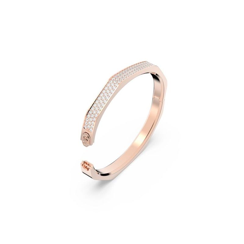 SWAROVSKI - Pulsera Swarovski Dextera Forma Octagonal Blanco Baño Rosa 5655627