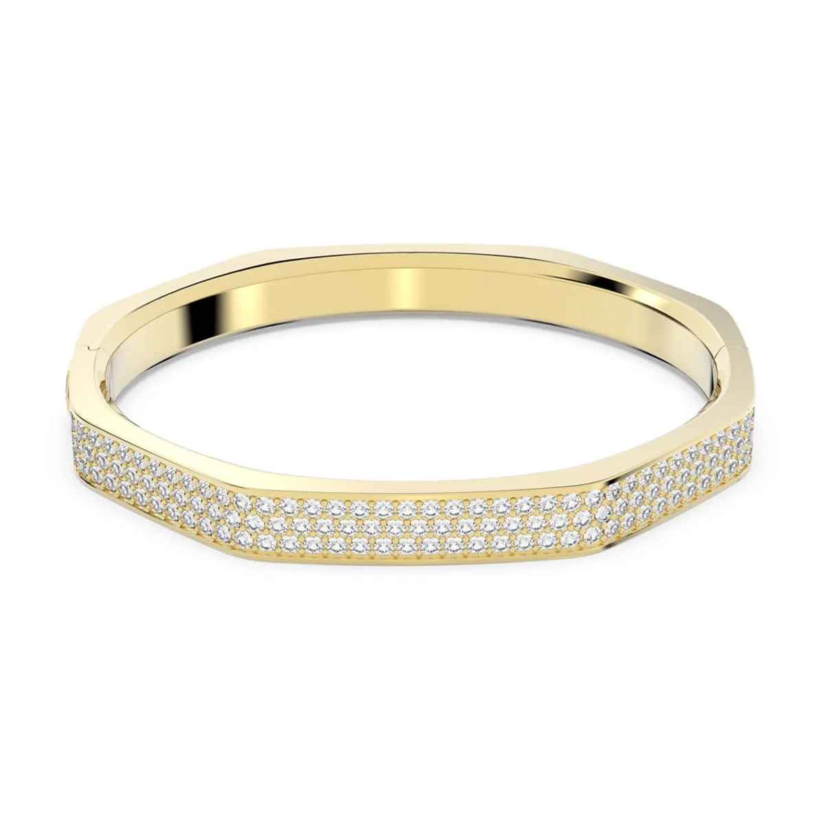 SWAROVSKI - Pulsera Swarovski Dextera Forma Octagonal Blanco Baño Oro 5656845