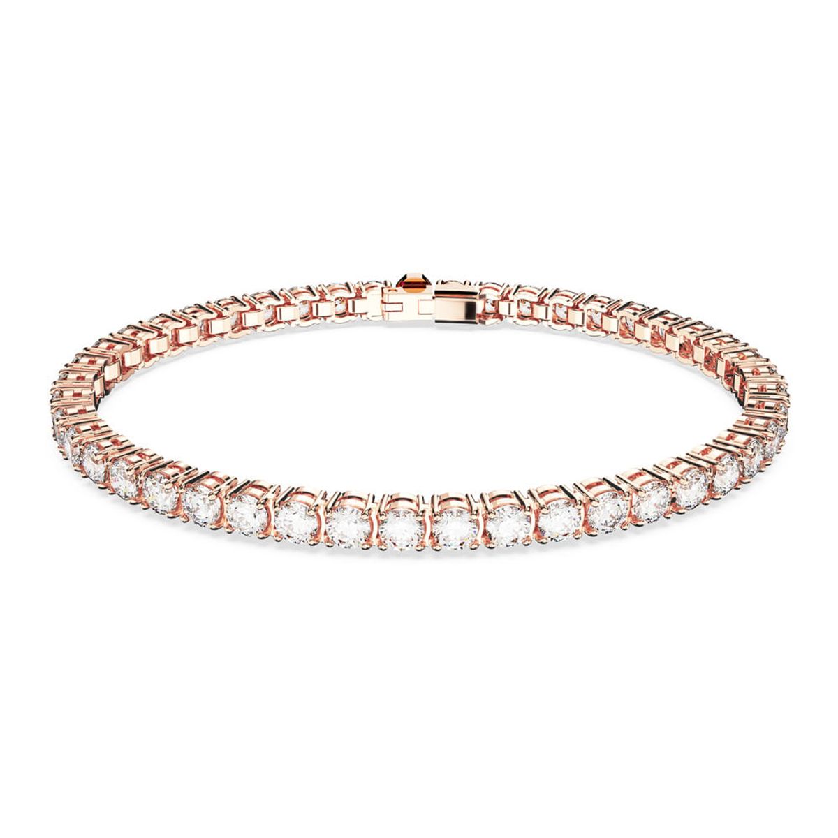 SWAROVSKI - Pulsera Swarovski Matrix Tennis Talla Redonda Pequeña Rosa 5657657