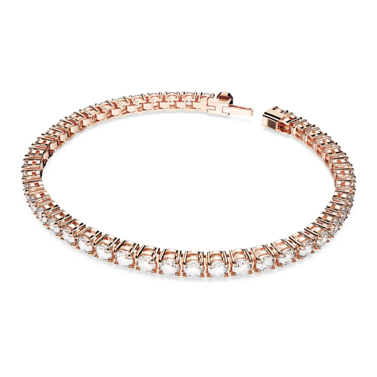 SWAROVSKI - Pulsera Swarovski Matrix Tennis Talla Redonda Pequeña Rosa 5657659_.