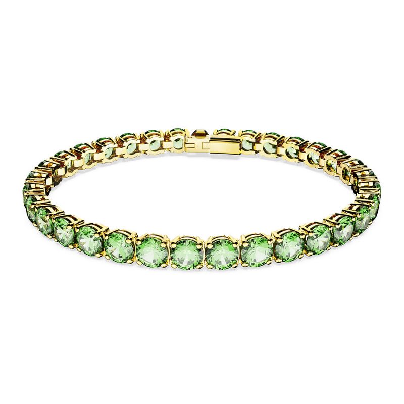 SWAROVSKI - Pulsera Swarovski Matrix Tennis Talla Redonda Mediana Oro 5658848_.