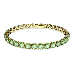 SWAROVSKI - Pulsera Matrix Tennis Talla Redonda Mediana Oro 5658848_.