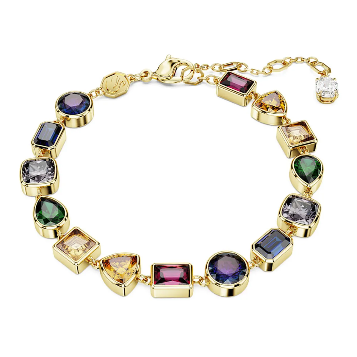 SWAROVSKI - Pulsera Swarovski Stilla Tallas Mixtas Multicolor Baño Oro 5662925