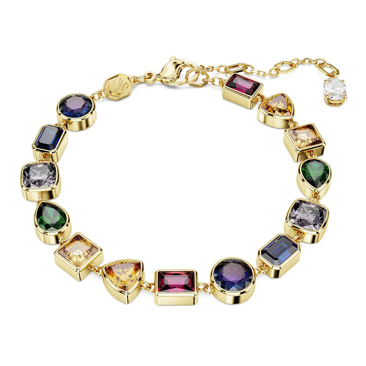 SWAROVSKI - Pulsera Swarovski Stilla Tallas Mixtas Multicolor Baño Oro 5662925
