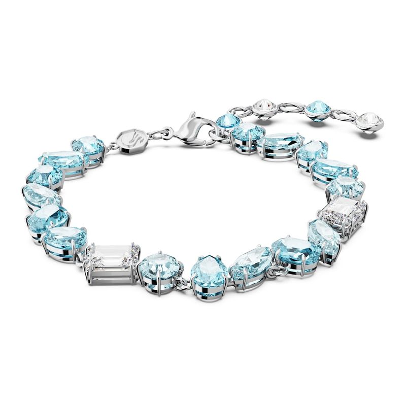SWAROVSKI - Pulsera Swarovski Gema Tallas Mixtas Azul Baño De Rodio 5666018_.