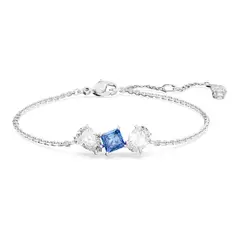 SWAROVSKI - Pulsera Mesmera Tallas Mixtas Azul Baño De Rodio 5668359_.