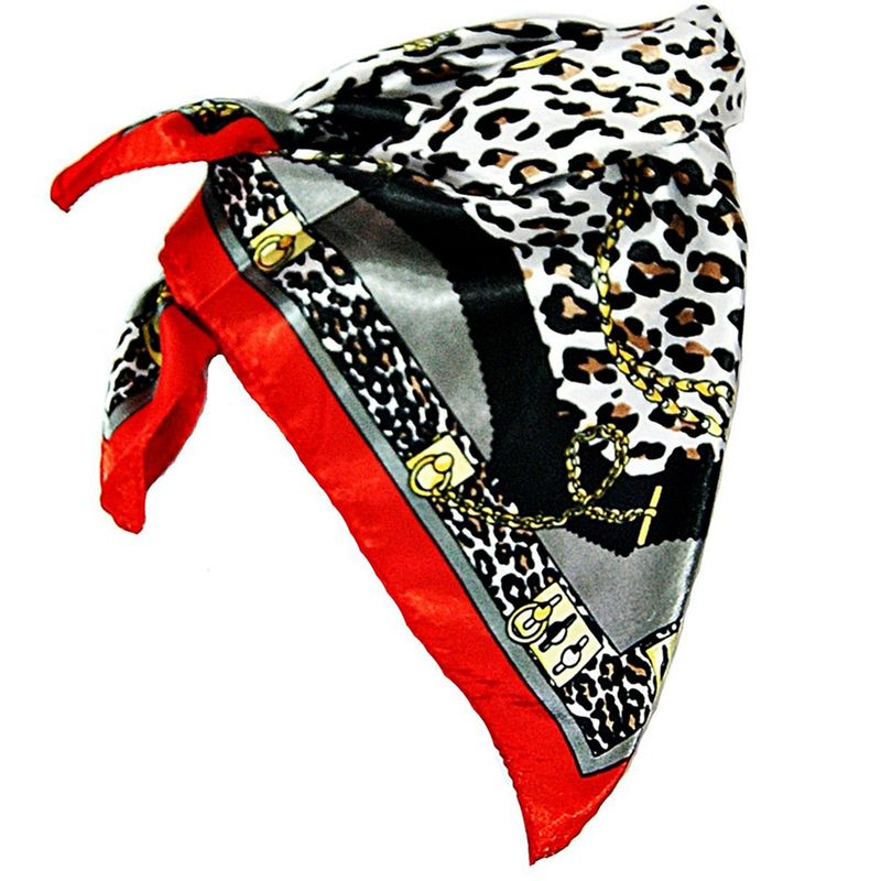 VIVAFELICIA - Pañuelo Bandana Safari Zambia Gris Negro