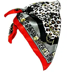 VIVAFELICIA - Pañuelo Bandana Safari Zambia Gris Negro