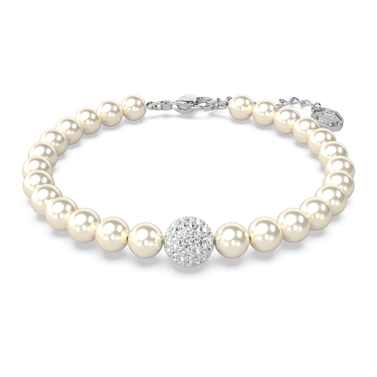 SWAROVSKI - Pulsera Swarovski Remix Collection Blanco Baño De Rodio 5669529_.