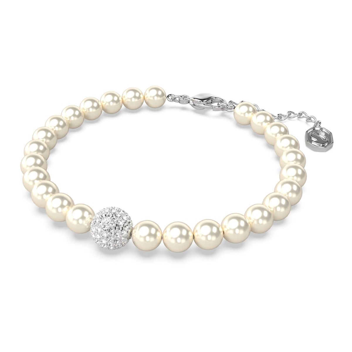 SWAROVSKI - Pulsera Swarovski Remix Collection Blanco Baño De Rodio 5669529_.