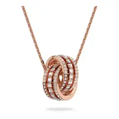 SWAROVSKI - Colgante Further Blanco Baño En Tono Oro Rosa 5419853