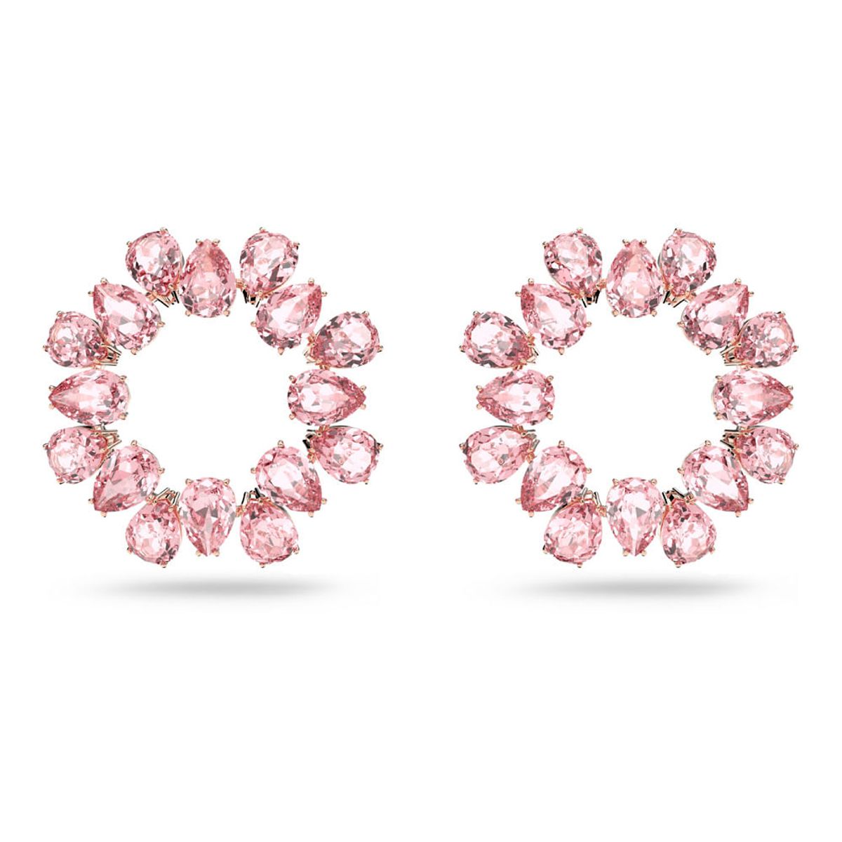 SWAROVSKI - Pendientes Swarovski De Aro Millenia Cristales De Talla Rosa 5614932