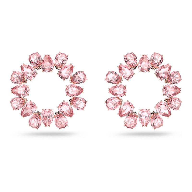 SWAROVSKI - Pendientes Swarovski De Aro Millenia Cristales De Talla Rosa 5614932