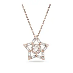 SWAROVSKI - Colgante Stella Blanco Baño Tono Oro Rosa 5617766