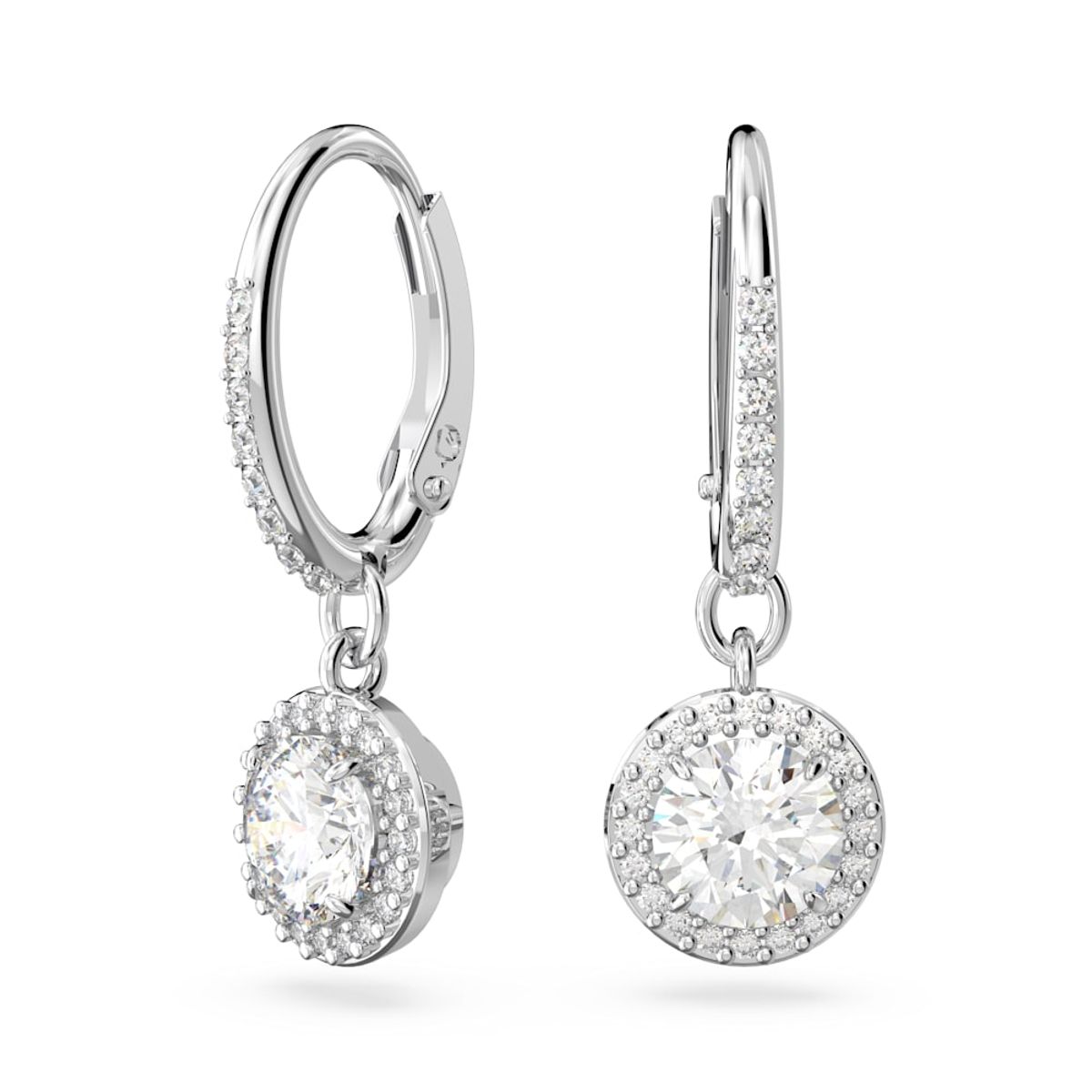 SWAROVSKI - Pendientes Swarovski Constella Talla Redonda Pavé Rodio 5636270