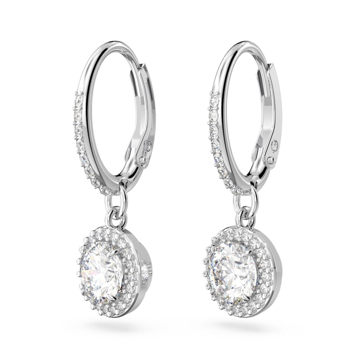 SWAROVSKI - Pendientes Swarovski Constella Talla Redonda Pavé Rodio 5636270