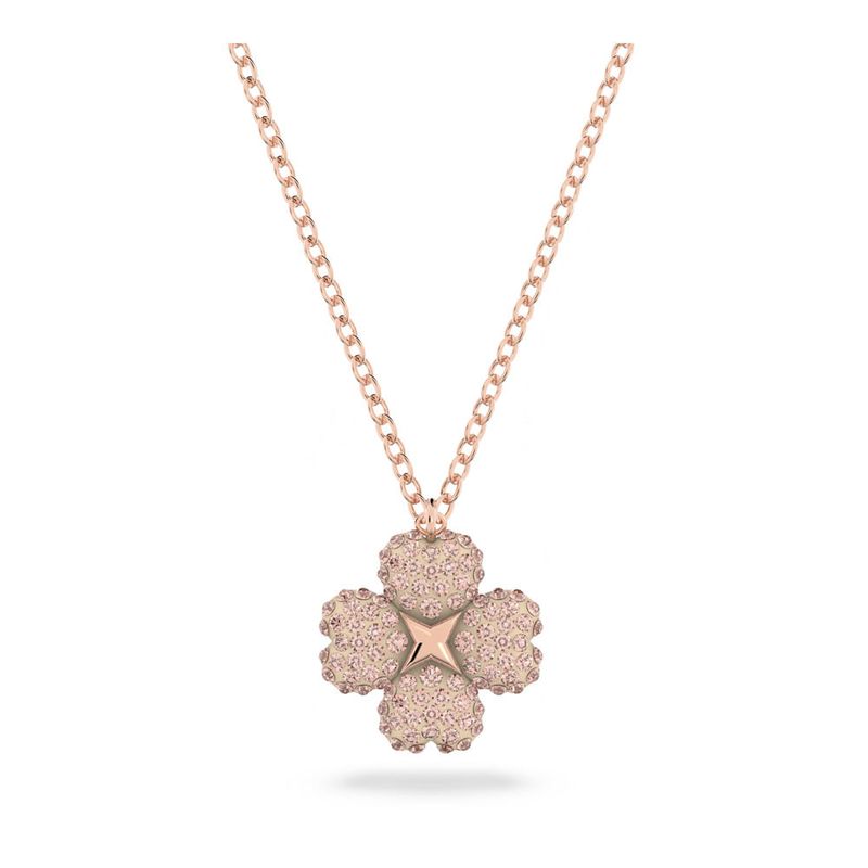 SWAROVSKI - Colgante Swarovski Latisha Flor Rosa Baño Tono Oro Rosa 5636489