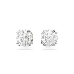 SWAROVSKI - Pendientes De Botón Constella Talla Redonda Rodio 5636712