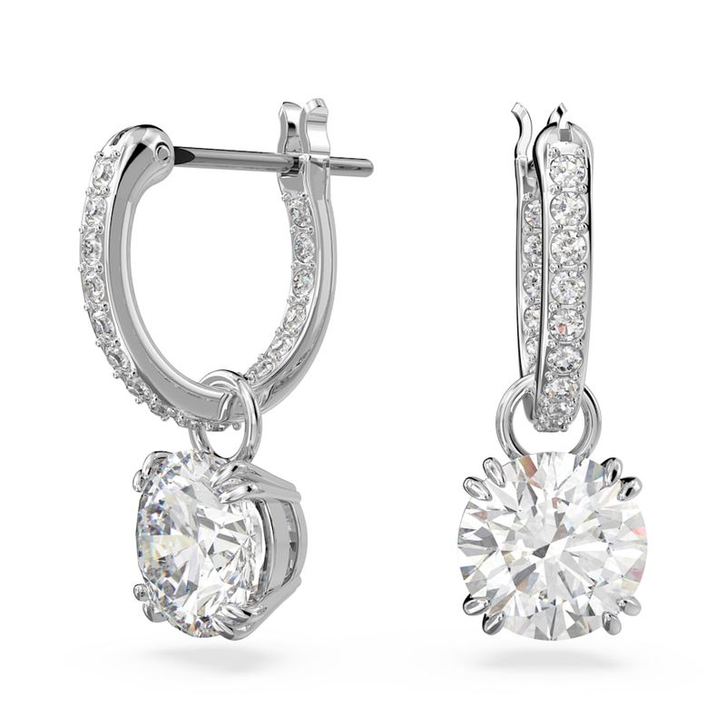 SWAROVSKI - Pendientes Swarovski Constella Talla Redonda Blancos Rodio 5636717