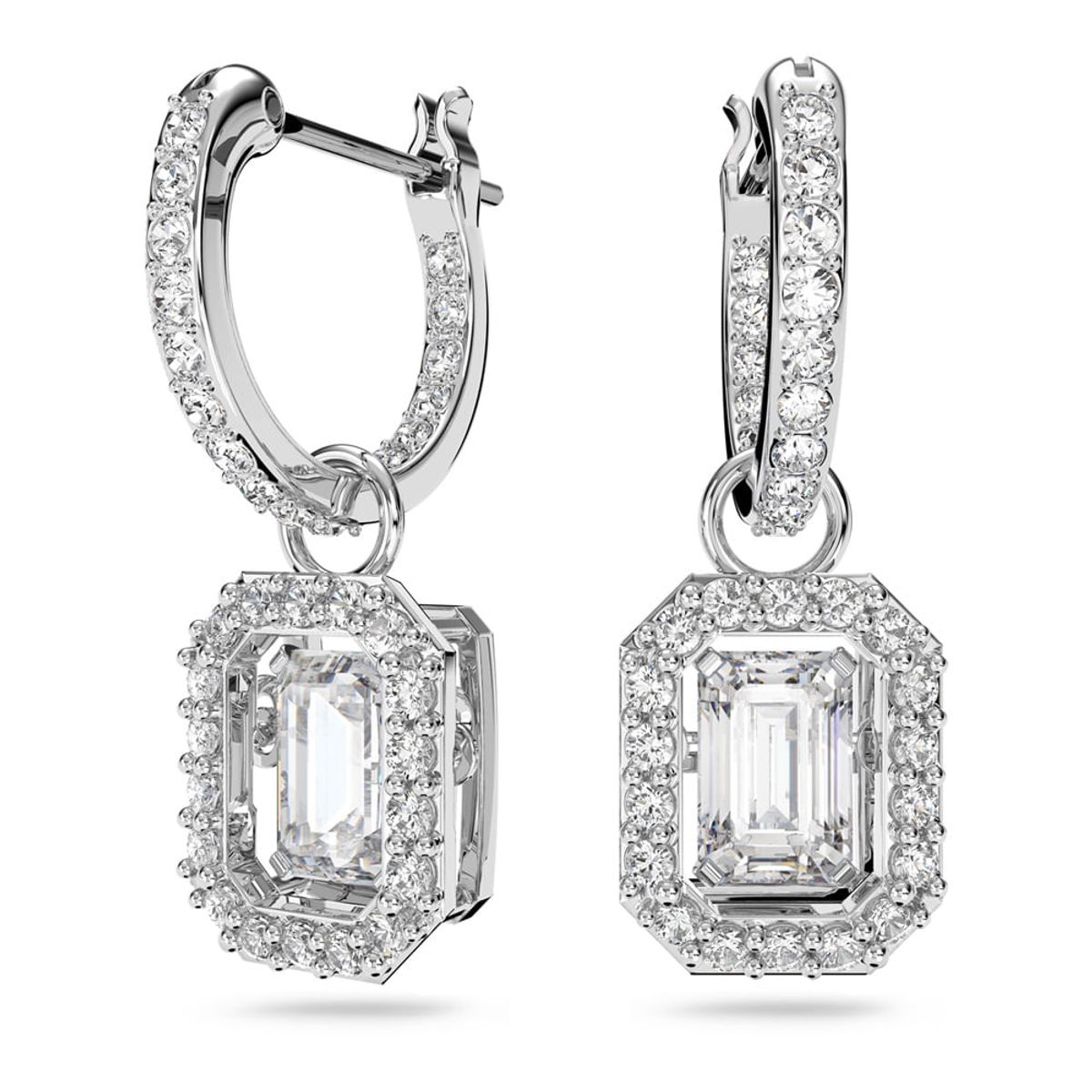 SWAROVSKI - Pendientes Swarovski Millenia Talla Octogonal Blancos Rodio 5638495