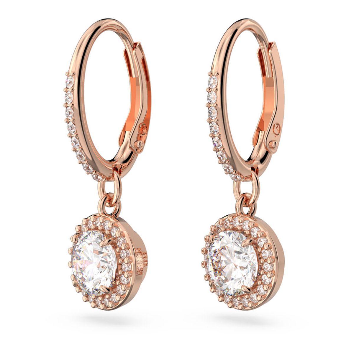 SWAROVSKI - Pendientes Swarovski Constella Talla Redonda Pavé Rosa 5638769