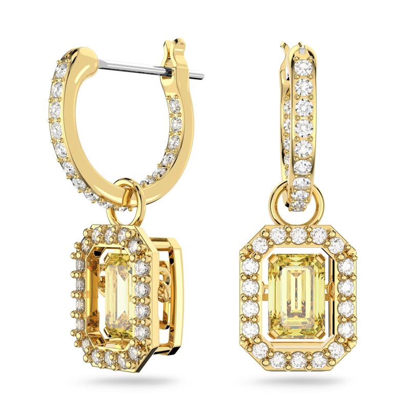 SWAROVSKI - Pendientes Swarovski Millenia Talla Octogonal Amarillos Oro 5641169