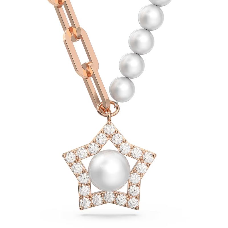 SWAROVSKI - Colgante Swarovski Stella Crystal Pearls Estrella Rosa 5645381