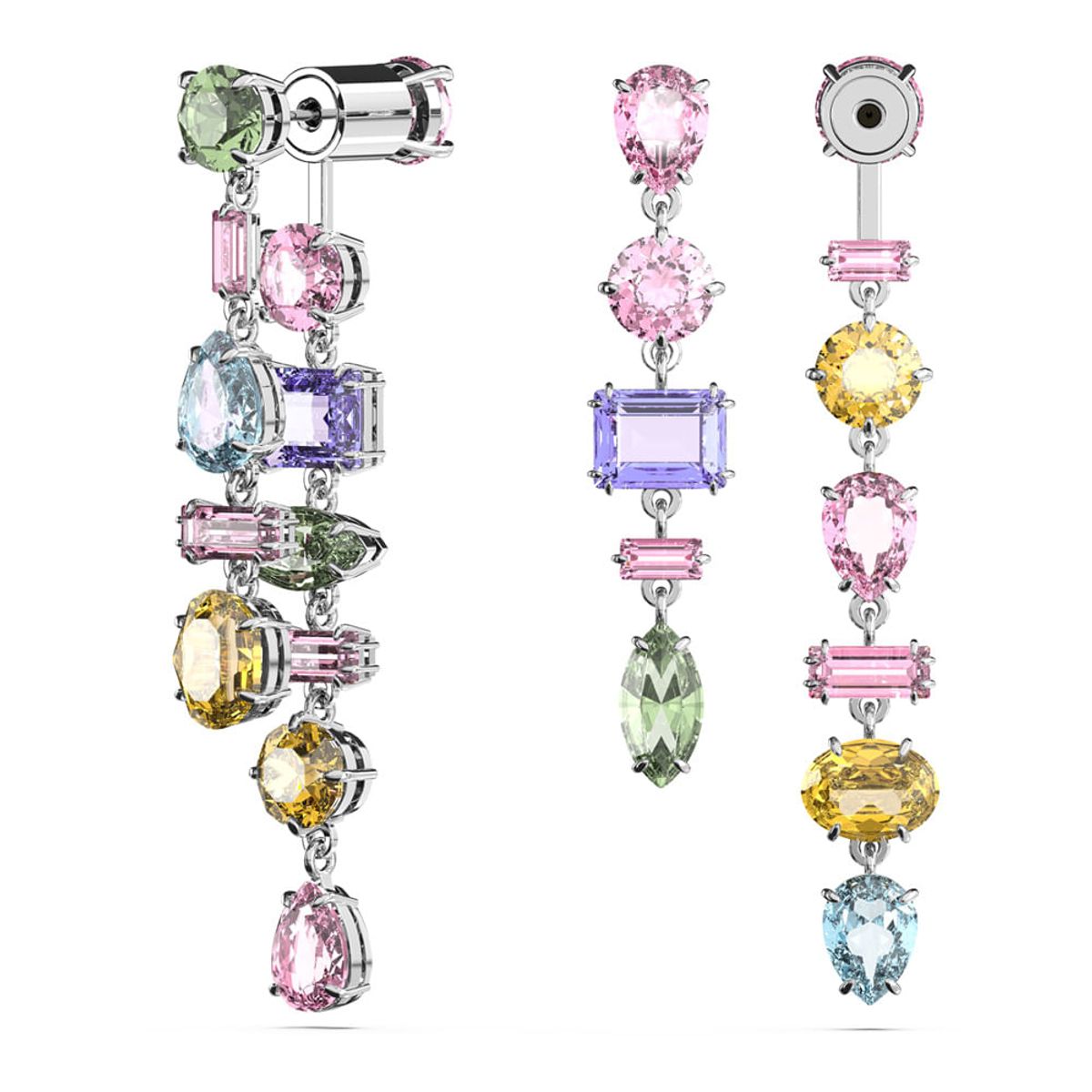 SWAROVSKI - Pendientes Swarovski Gema Diseño Asimétrico Tallas Rodio 5656417