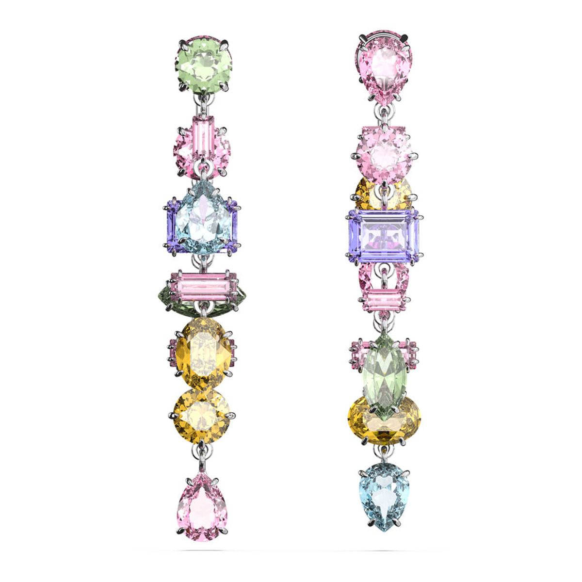 SWAROVSKI - Pendientes Swarovski Gema Diseño Asimétrico Tallas Rodio 5656417