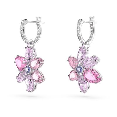 Imagen 2 del producto Pendientes Gema Tallas Mixtas Flor Rosas Rodio 5658397