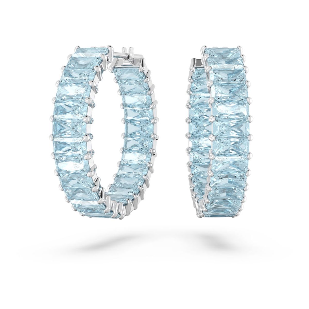 SWAROVSKI - Pendientes Swarovski De Aro Matrix Talla Baguette Rodio 5659037