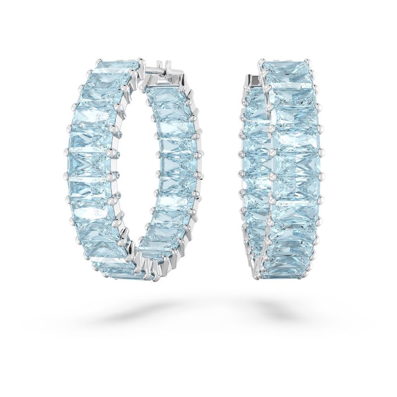 SWAROVSKI - Pendientes Swarovski De Aro Matrix Talla Baguette Rodio 5659037