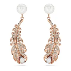 SWAROVSKI - Pendientes Nice Tallas Mixtas Pluma Blancos Rosa 5663487