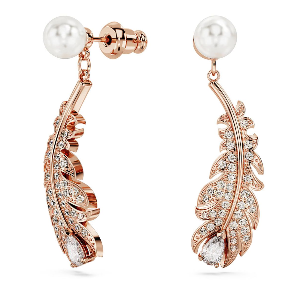 SWAROVSKI - Pendientes Swarovski Nice Tallas Mixtas Pluma Blancos Rosa 5663487
