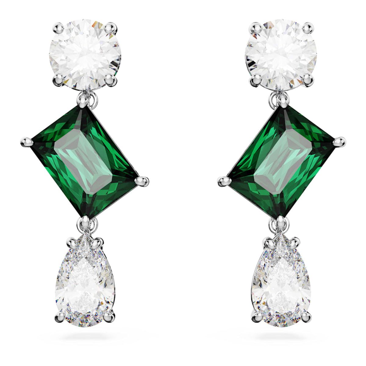 SWAROVSKI - Pendientes Swarovski Mesmera Tallas Mixtas Verdes Rodio 5665878