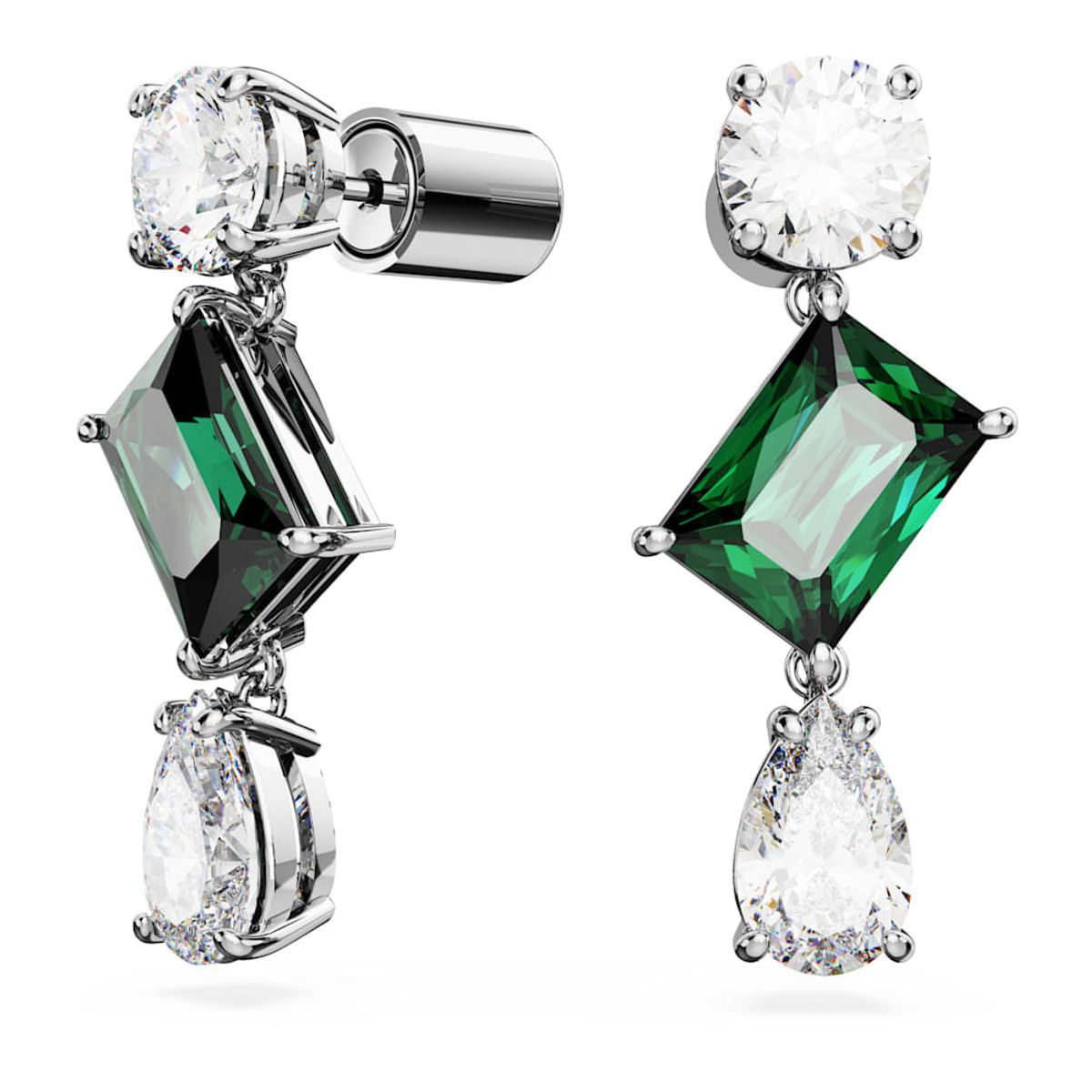 SWAROVSKI - Pendientes Swarovski Mesmera Tallas Mixtas Verdes Rodio 5665878