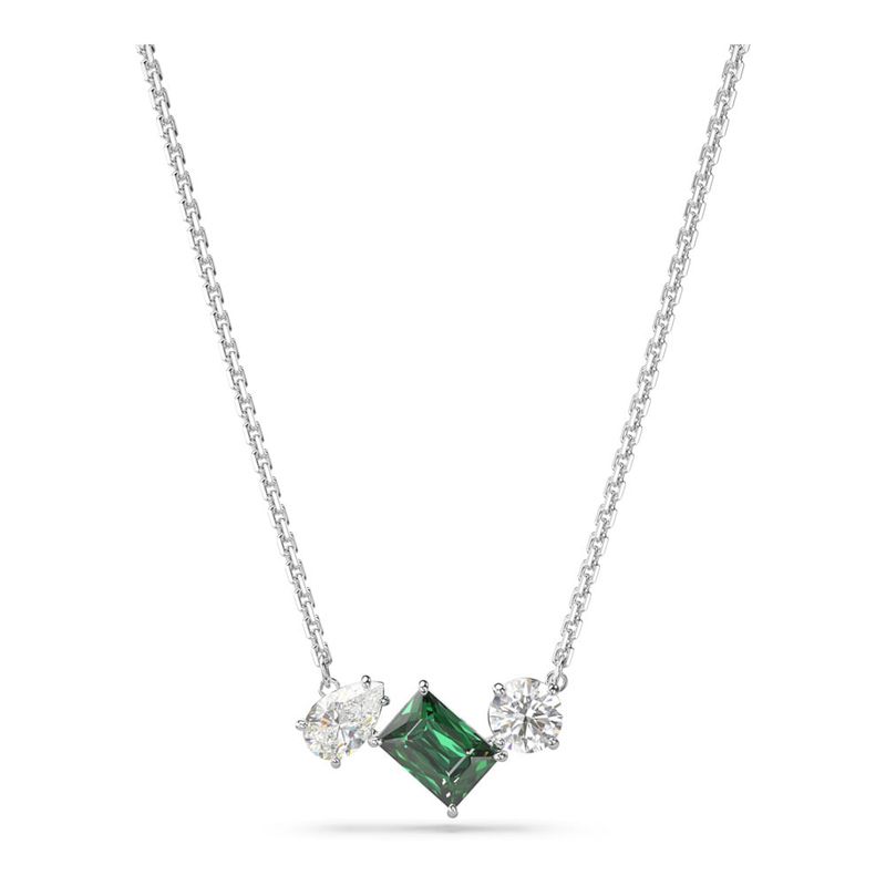SWAROVSKI - Colgante Swarovski Mesmera Tallas Mixtas Verde Baño Rodio 5668278