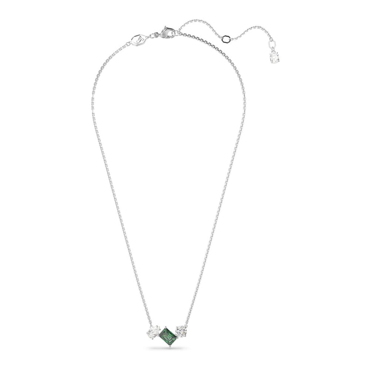 SWAROVSKI - Colgante Swarovski Mesmera Tallas Mixtas Verde Baño Rodio 5668278