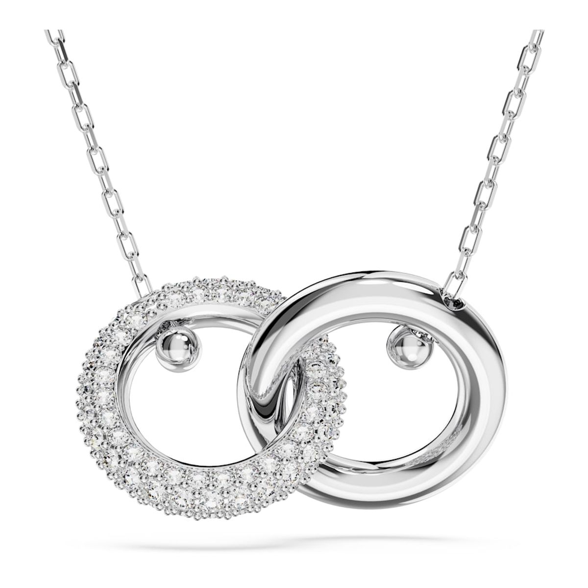 SWAROVSKI - Colgante Swarovski Dextera Bucle Entrelazado Blanco Rodio 5670251