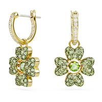 Pendientes Idyllia Trébol Verdes Baño Tono Oro 5670664
