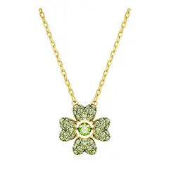 SWAROVSKI - Colgante Idyllia Trébol Verde Baño Tono Oro 5671144