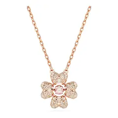 SWAROVSKI - Colgante Idyllia Trébol Blanco Baño Tono Oro Rosa 5674211