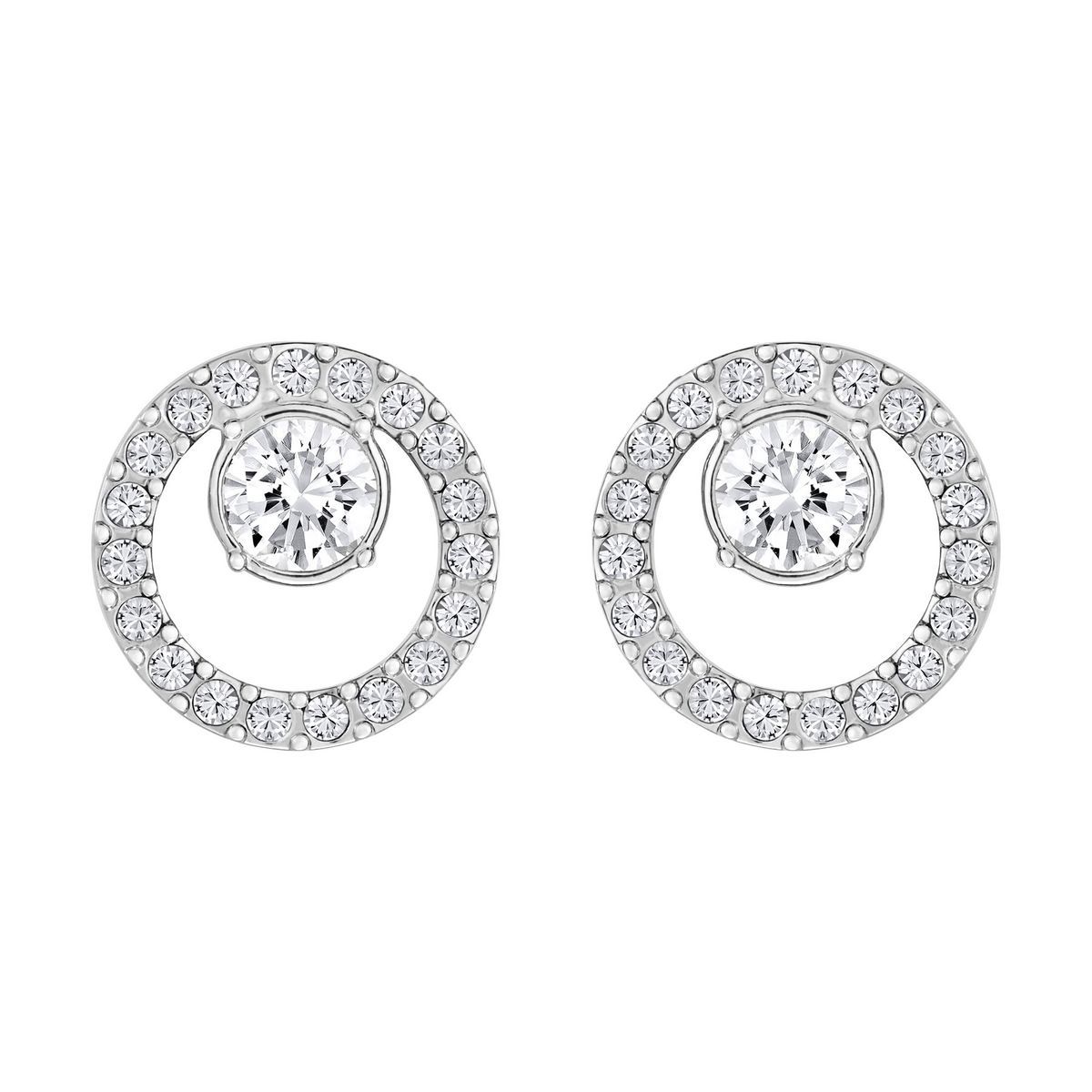 SWAROVSKI - Aros Swarovski Creativity Circle Pequeños Blanco Baño Rodio 5201707