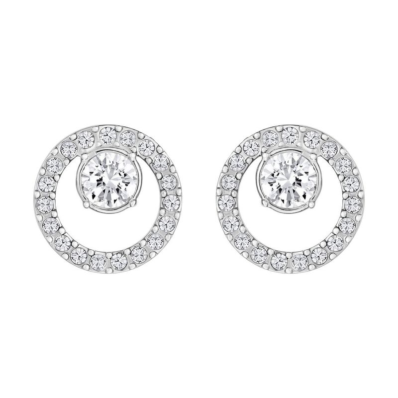 SWAROVSKI - Aros Swarovski Creativity Circle Pequeños Blanco Baño Rodio 5201707