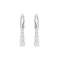 Aretes Attract Trilogy Round Blanco Baño De Rodio 5416155