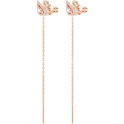 Imagen 2 del producto Aretes Dazzling Swan Multicolor Baño De Oro Rosa 5469990
