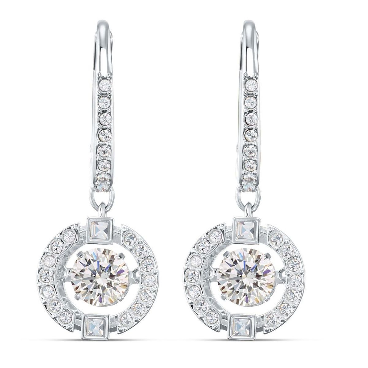 SWAROVSKI - Aretes Swarovski Sparkling Dance Blanco Baño De Rodio 5504652